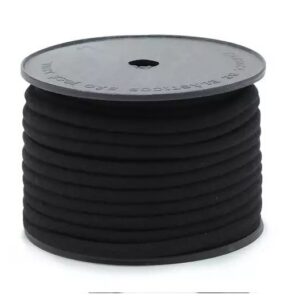 Cordão Trançado São José de Algodão Preto Ref.3048 6mm 20mts